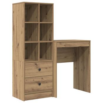 Escritorio Roble Artisan 105,5 X 34 X 127 Cm 2 Uds. Vidaxl