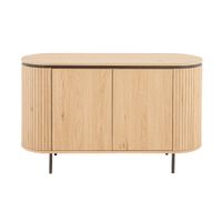 aparador 2 puertas l120 cm - efecto madera clara