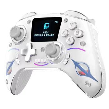 Controlador de juego inalámbrico de tres modos con pantalla HD de 2 pulgadas, joysticks Hall y gatillos Hall, iluminació