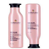 pureology pure volume shampoo and conditioner routine for flat fine colour treated hair 266ml