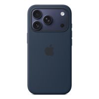 funda de silicona con magsafe para iphone 17 pro color midnight azul oscuro
