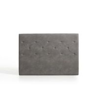 cabecero zafiro para cama de 150 de tela gris 154x115x8 matris