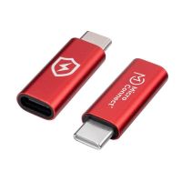 adaptador usb-c microconnect mc-ccadap-sc rojo bloqueo datos 5v 24a aluminio