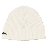 gorro lacoste lana blanco