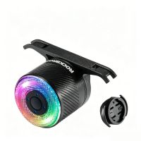 rockbros q1 ultra rgb luz trasera de bicicleta impermeable con deteccion de freno luz trasera de bicicleta de 300 mah
