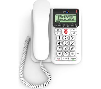 BT Décor 2600 Corded Phone with Answering Machine