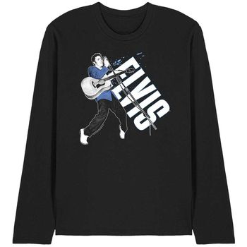 Elvis Presley Camiseta manga larga On His Toes para hombre