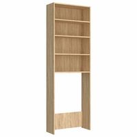 armario lavadora roble sonoma 64x24x190 cm vidaxl