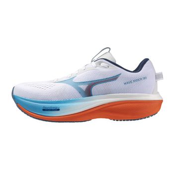Zapatillas Mizuno Wave Rider 30 Blanco Naranja AW26, Talla 42 - EUR