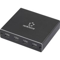 splitter usb-a a usb-c renkforce 4 puertos gigabit ethernet