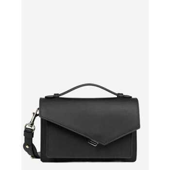 LANCASTER Bolso de mano Bolso de mano con solapa y cierre Zoé Negro para mujer