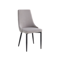 set de 4 sillas de comedor tapizadas agnes gris