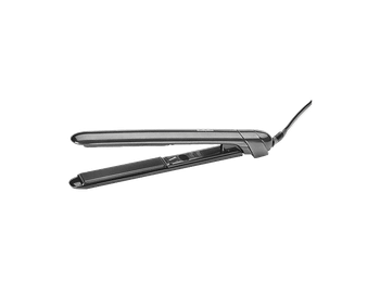Plancha de pelo - BaByliss Titanium Shine ST620E, Cerámica, 150ºC a 230 °C, Placas largas 25 x 110 mm, Iónico, Plata