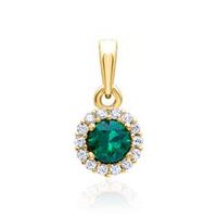 colgante de oro 9 quilates con circonita