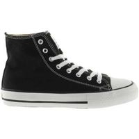 victoria zapatillas altas tribu botin lona negro para mujer