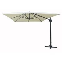 parasol colgante aluminio parasol aluminio lateral 3 x 3 crudoantracita