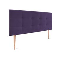 cabecero de tela aqualine capitone 150x115cm con patas camas 150 - lila