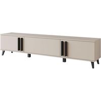 mueble de tv helsinki 180 cm mueble de television con patas altas muebles de salon color congo