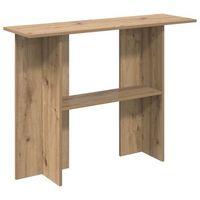 mesa consola roble artisan 100 x 30 x 75 cm vidaxl