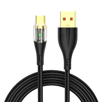 Cable USB-A a Tipo C 6A 120W Carga rápida Transmisión de datos Línea de núcleo de cobre 1M/2M Largo para iPhone 16 15 15