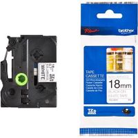 brother tze-n241 original p-touch label tape 18mm x 8m black on white