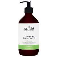 sukin cleansing hand wash lime and coconut handwash 500ml