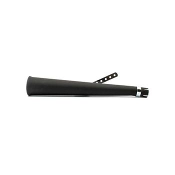 Silenciador de escape Megaphone Type1 largo acodado negro izquierdo