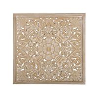 decoracion de pared de madera clara 60 x 60 cm cuadrado oriental yonora