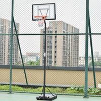 canasta de baloncesto homcom acero pe pvc 90x165x352 cm negro