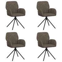 sillas de comedor giratorias 4 uds cuero de suede sintetico vidaxl