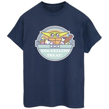 Disney Camiseta manga larga The Mandalorian Eggcellent Easter para mujer