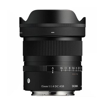 Objetivo Sigma 15mm f/1.4 DC Contemporary Fijo Montura Canon RF-S Parasol
