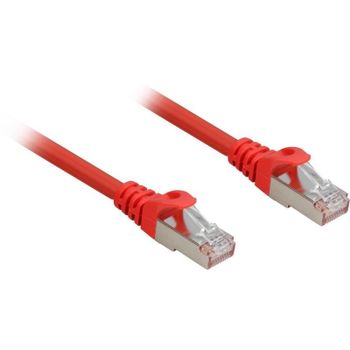 Cable de red Sharkoon Cat.6a SFTP 0,5 m Rojo