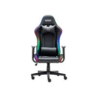 silla gaming nasa pioneer negra con respaldo ajustable reposabrazos y luces rgb