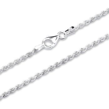 Cadena de plata 925: cadena de cordón de plata 2mm