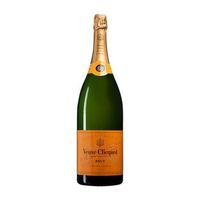 veuve clicquot yellow label brut champagne botella jeroboam-doble magnum 3 l 135 vol