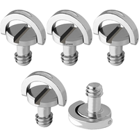 wrumava-tornillo de camara portatil de metal 14 adaptador de anillo en c plegable de 14 pulgadas 5 piezas para placa de liberacion rapida