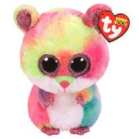 peluche ty beanie boos rodney multicolor hamster 23cm
