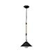 Colgante Peq. Soga 1xe27 Negro Cuerda De Cañamo Regx30d