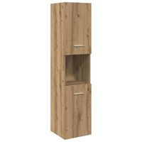 armario pared bano madera ingenieria roble artisian 30x30x130cm vidaxl