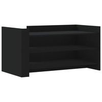 mesa de centro con estantes de diseno minimalista contemporaneo 100 x 50 x 50 cm madera de ingenieria negra dec039565