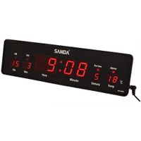 reloj digital led hora dia mes  temperatura alarma semana