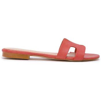 Narf Sandalias annetta en piel vaqueta coral para mujer