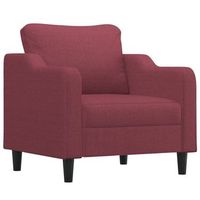 sillon de salon  silla  sillon de tela rojo tinto 60 cm