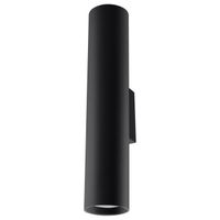 aplique de pared vaza negro 2 luces