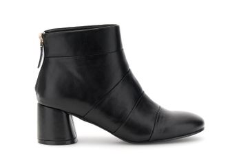 botines de piel sintética black 37