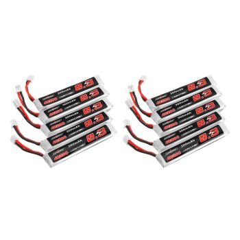 10Pcs URUAV 3.8V 300mAh 40/80C 1S HV 4.35V PH2.0 Batería de Lipo para Eachine TRASHCAN Snapper6 7 8 US65