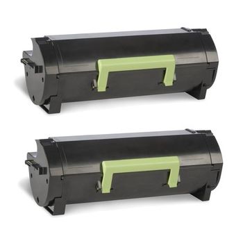 Compatible Multipack Lexmark MS610de Printer Toner Cartridges (2 Pack) -50F2H0E