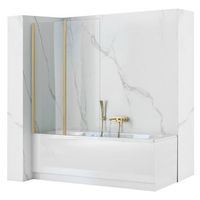 mampara de la banera rea agat-2 100 brush gold