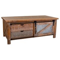 mesa de centro marron 120x60x48
